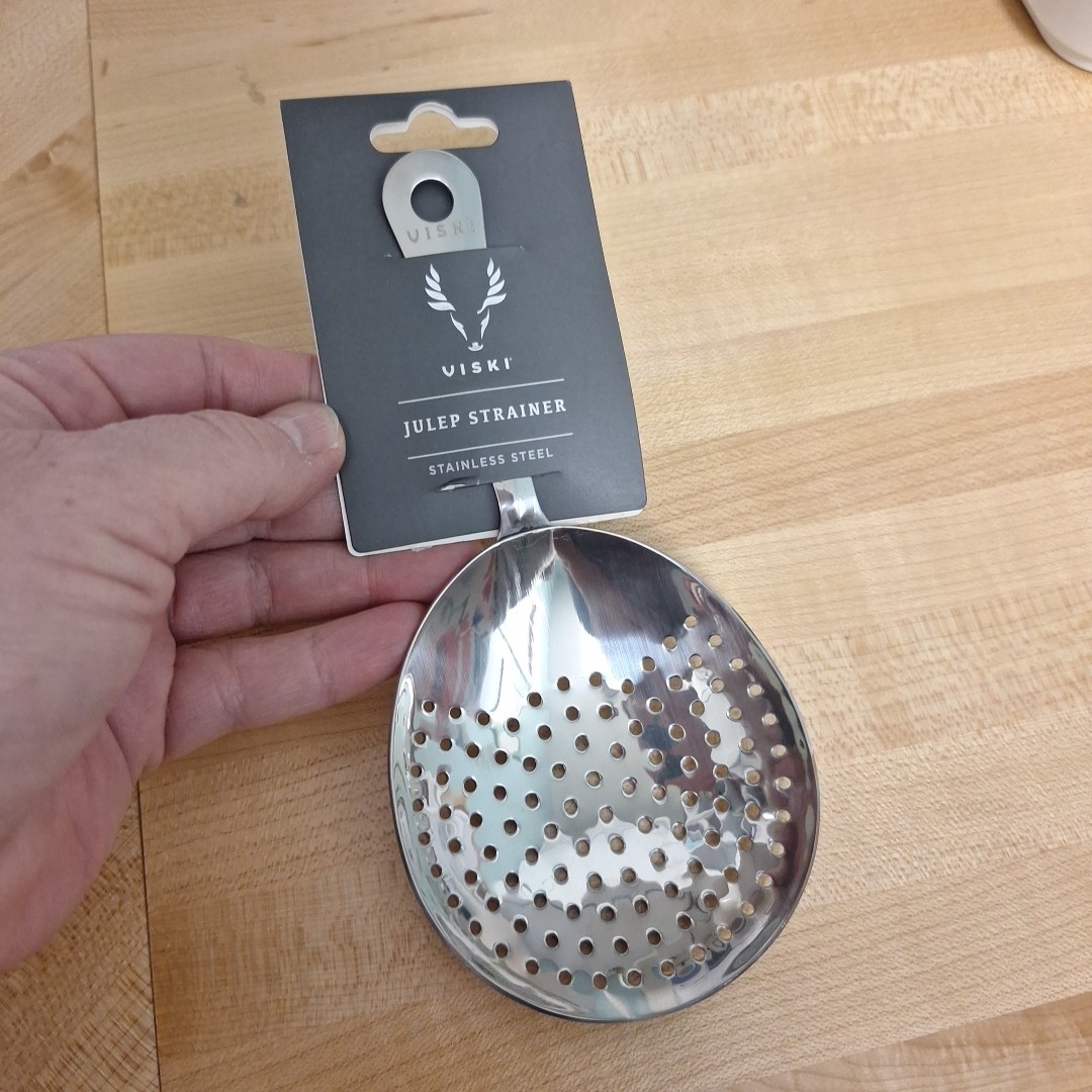 Viski Professional Stainless Steel Julep Strainer Cocktail Mixing Bar Tool NEW
