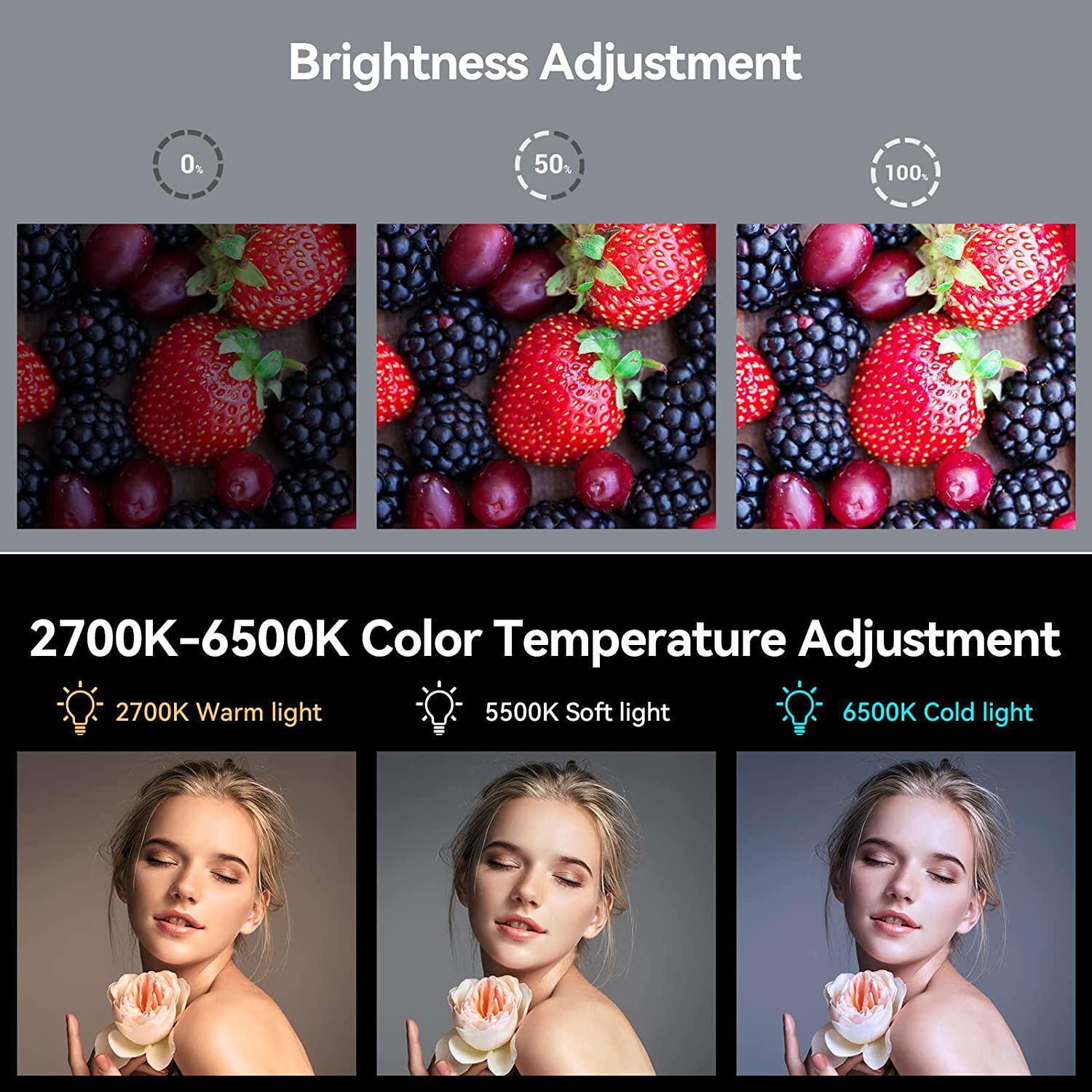 SmallRig P96 LED Video Light Mini Phone Camera 2200mAh for Camera Phone Vlog