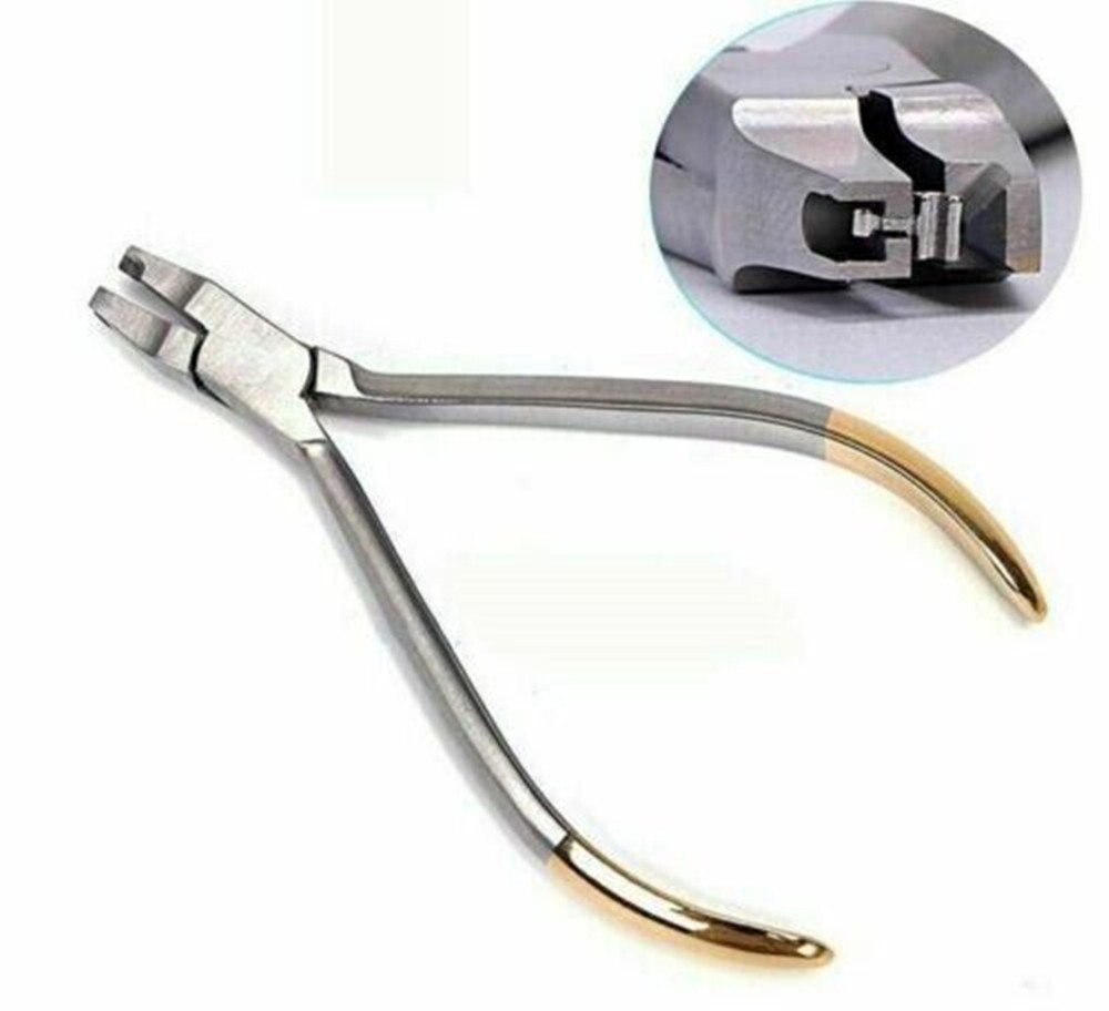 Dental Orthodontic Crimpable Hook Placement Pliers Free Hook Clamp Forceps Plier