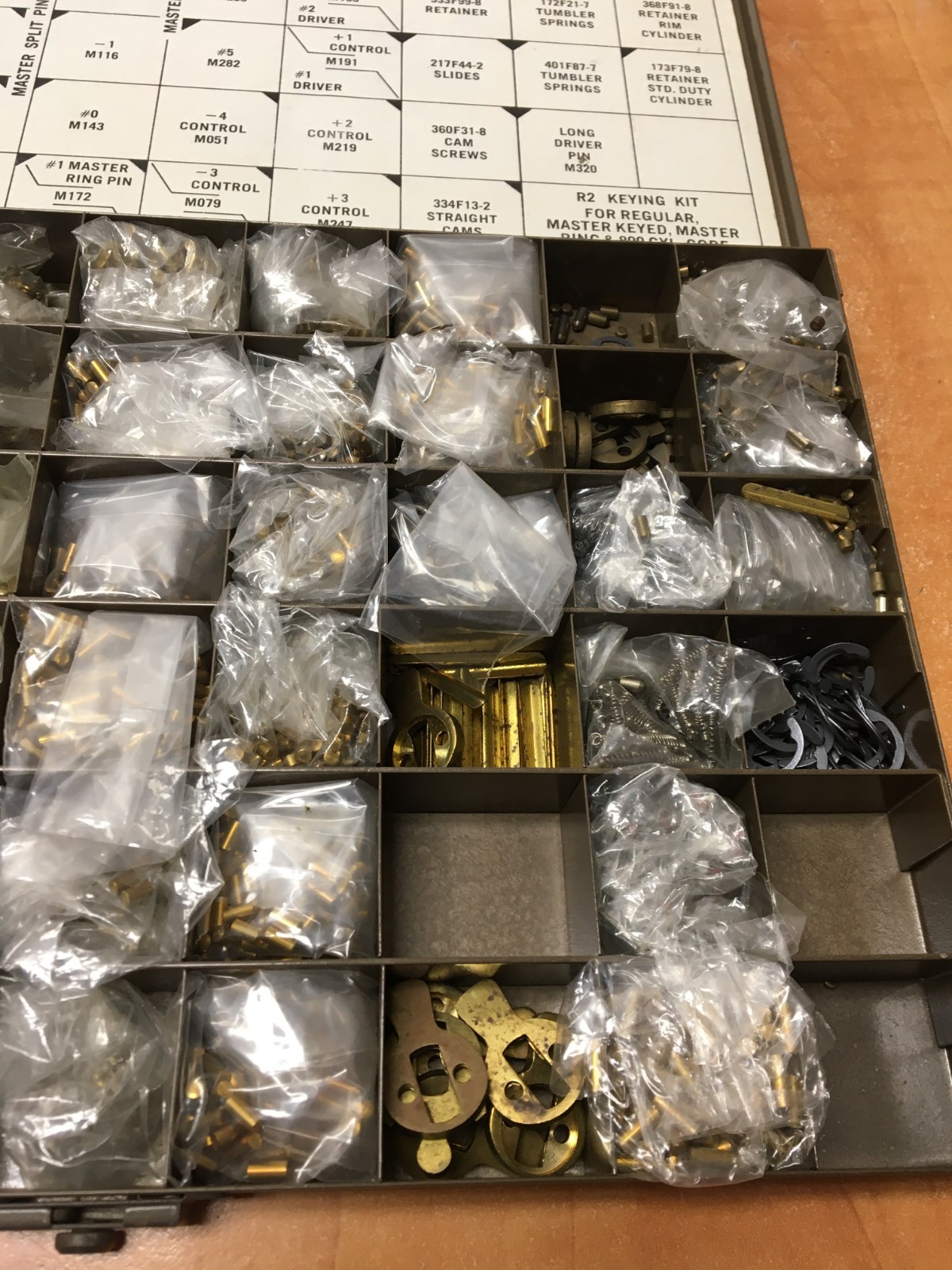 Russwin Keying Kit R-2 System 70 for 800 Cylinder Core Pt. 411f38