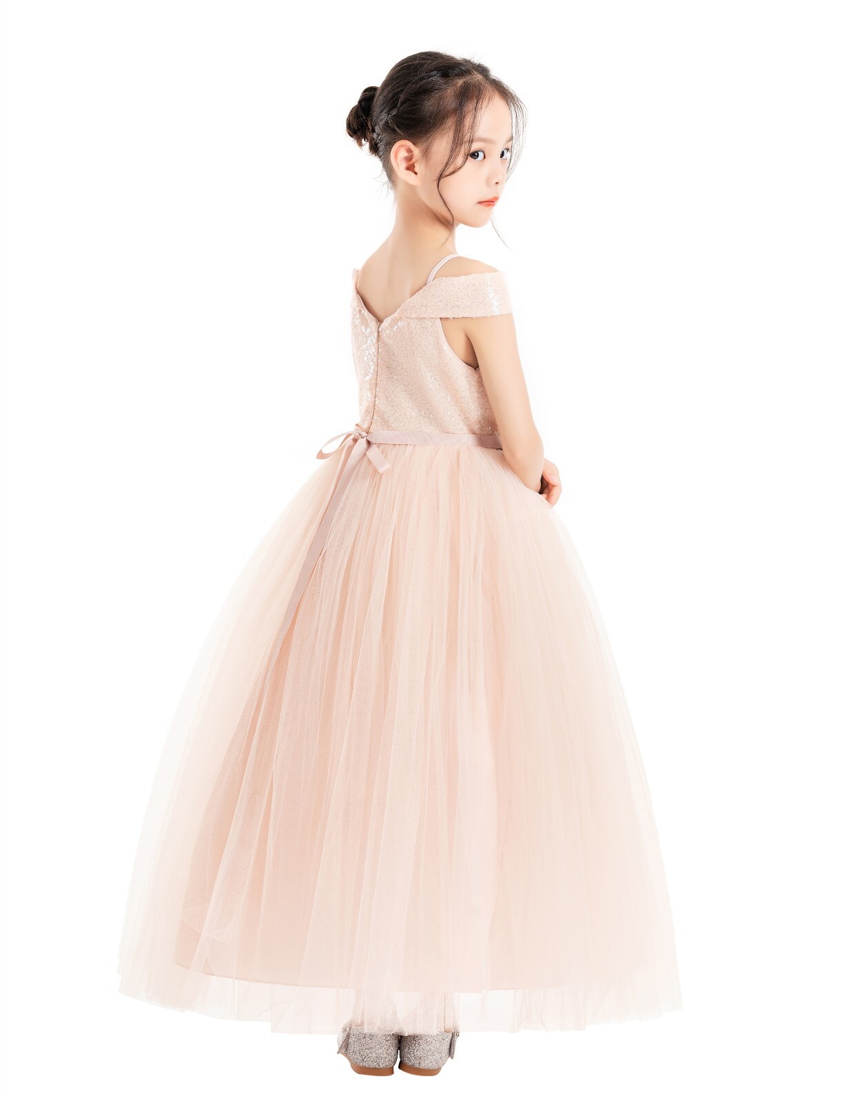 Off The Shoulder Dress Off Shoulder Sequin Dress Wedding Flower Girl Dresses