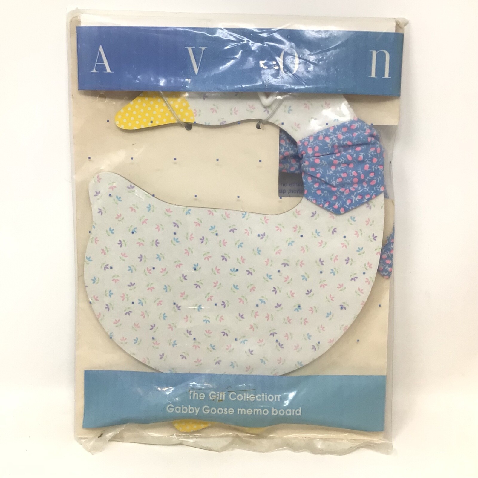 Avon Vintage 1991 The Gift Collection Gabby Goose Memo Board Dry Erase Blue