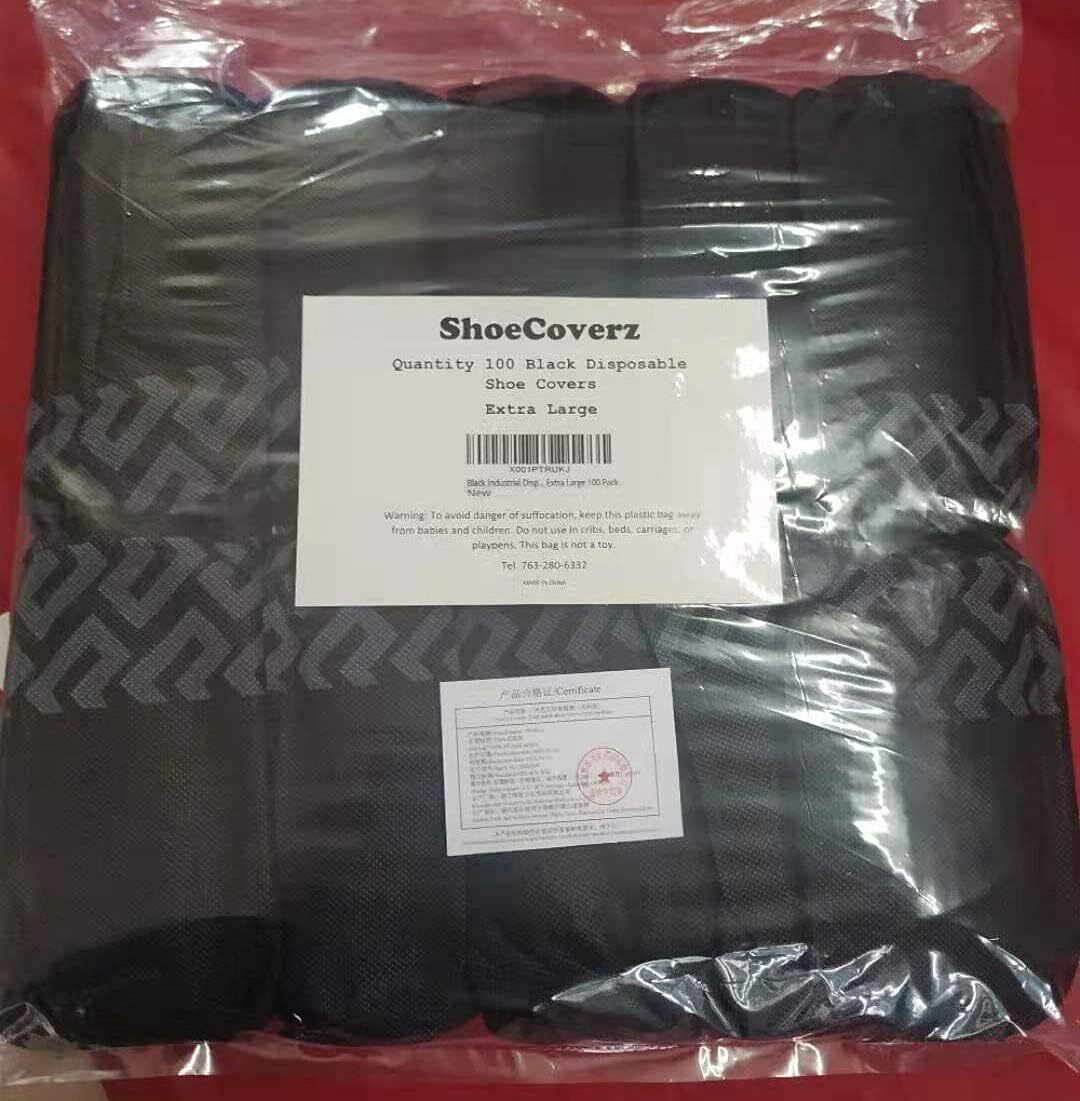 Industrial Disposable Shoe Covers Extra Large 100 Pack