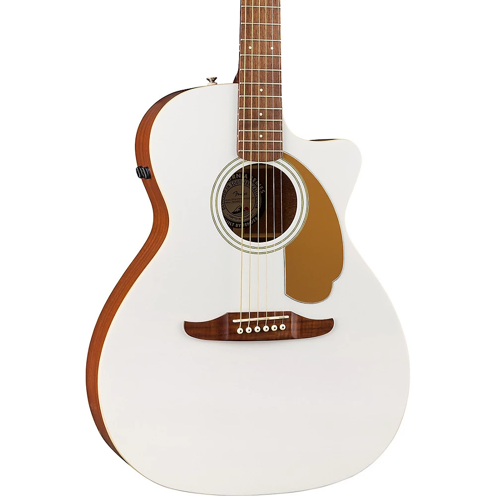 Fender Newporter Player Limited-Edition Acoustic-Electric Guitar Arctic White