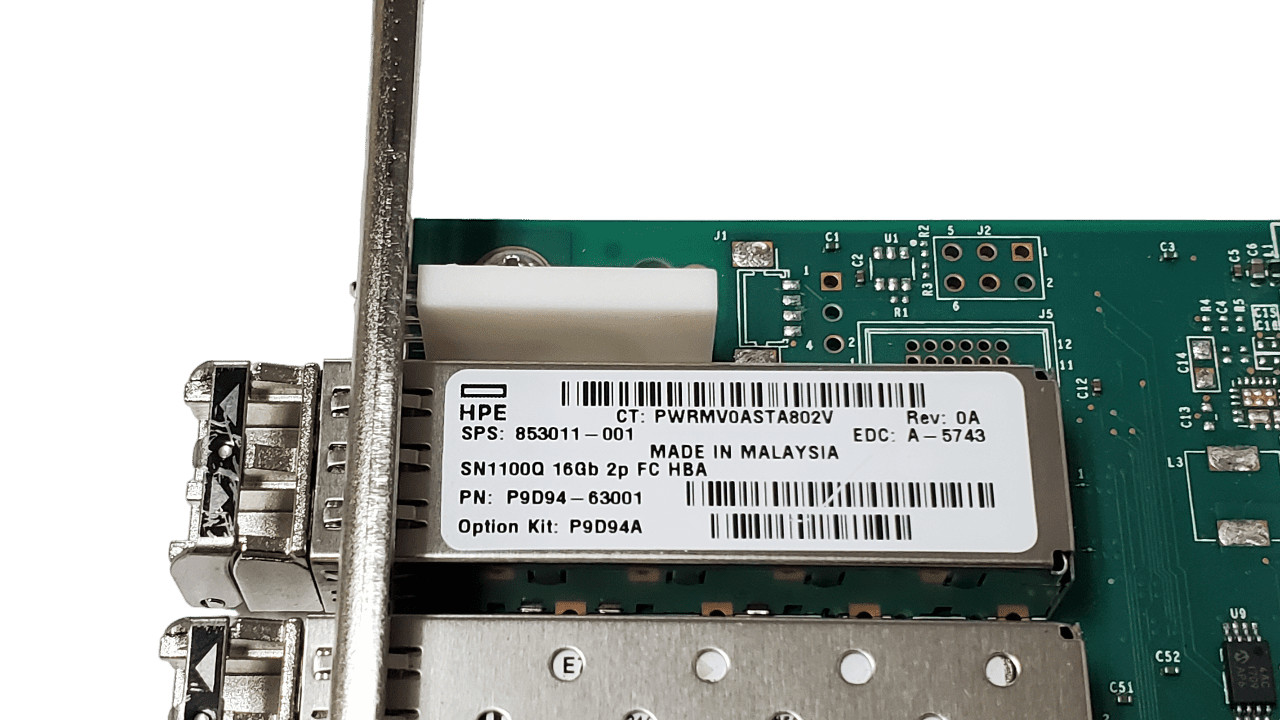 853011-001 HPE QLE2692-HP Dual Port 16Gb HBA with SFPs Full Height Bracket