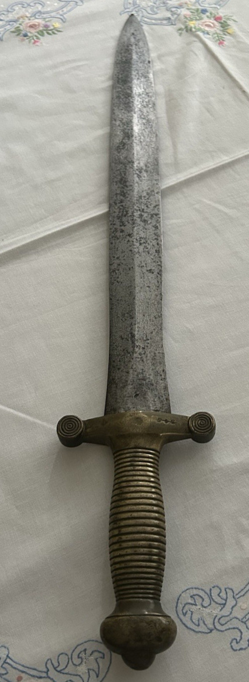 Antique US Civil War? French Artillery Short Sword W/Hallmarks