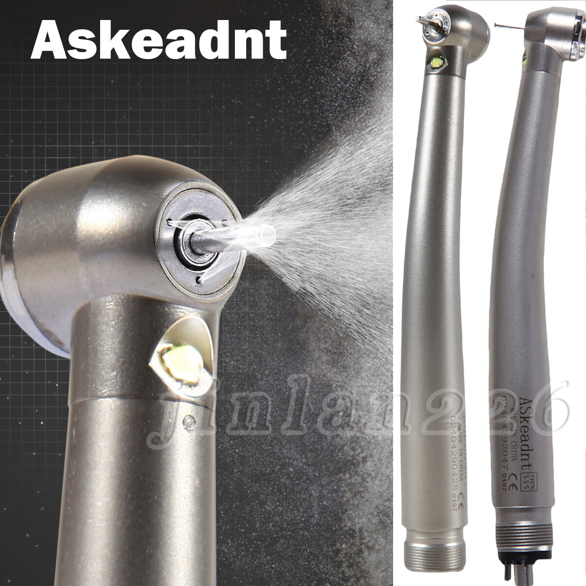 NSK Style Dental Fiber Optic LED E-generator high speed handpiece 2 Hole 4 Hole