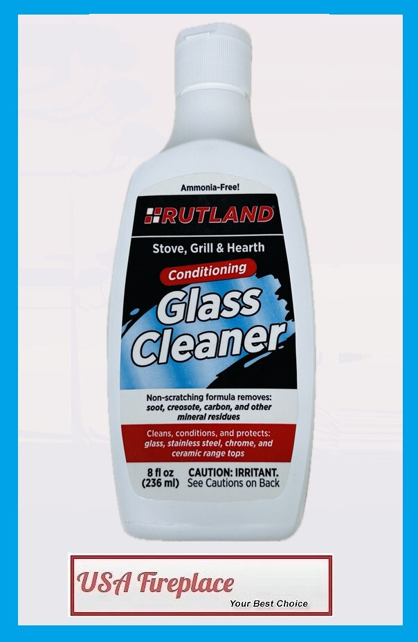 RUTLAND Stove, Grill, & Hearth Glass Cleaner 8 oz. FREE USA SHIPPING! #84