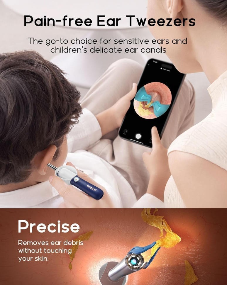 Bebird Earsight Plus D39R Ear Wax Removal Tool Camera Otoscope Ear Cleaner Kit