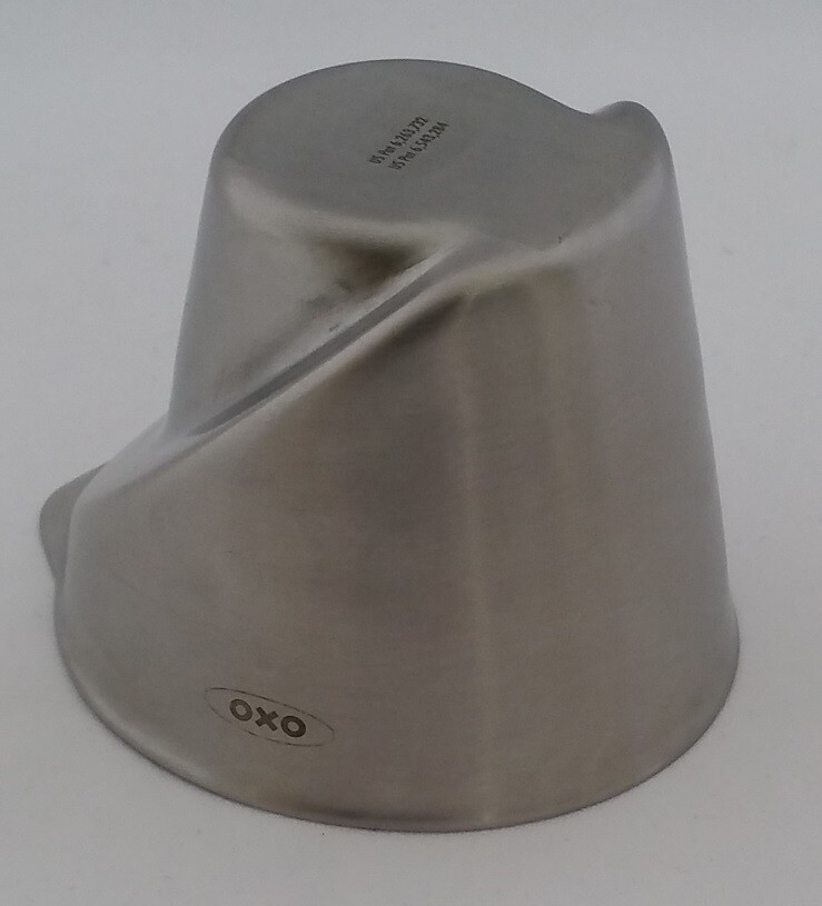 2 oz Bar & Kitchen PROFESSIONAL MEASURING CUP Stainless Steel Jigger Shot