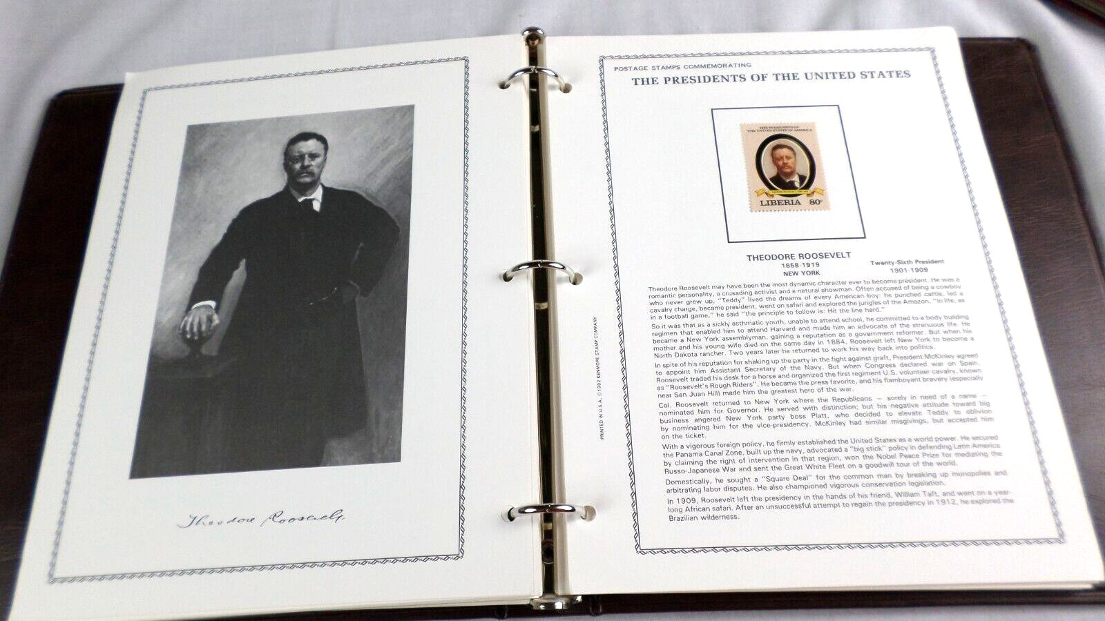 1984 Kenmore "The Presidents of United States" Liberia 39 Stamps &4 Sheets Mint