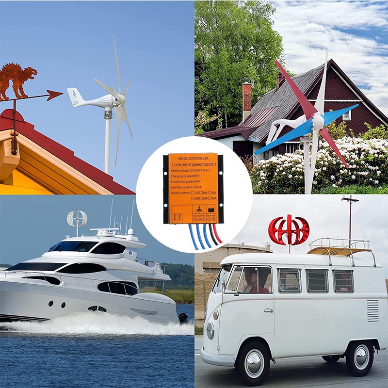 3000W MPPT Charge Controller 12V 24V 48V Wind Turbine Generator Regulator Boost