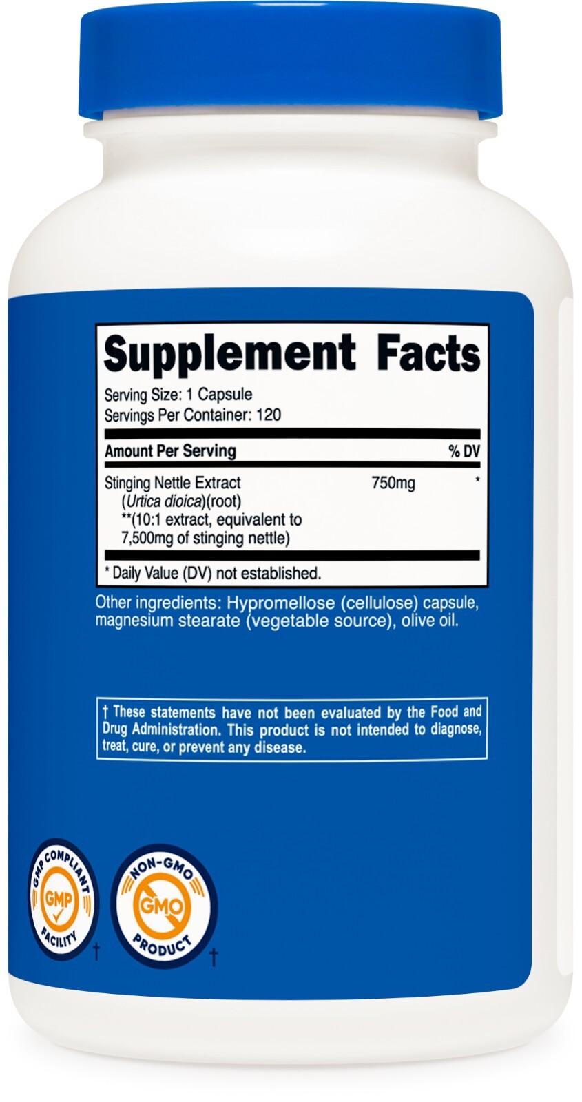 Nutricost Stinging Nettle Root Extract 7500mg, 120 Capsules