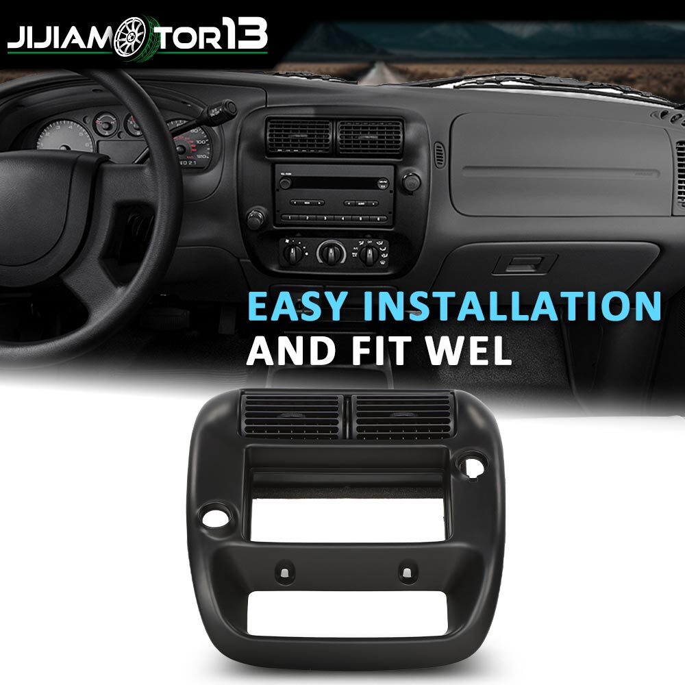 Center Dashboard Radio Panel Vent Trim Black Fit For 97-01 Explorer 97-06 Ranger