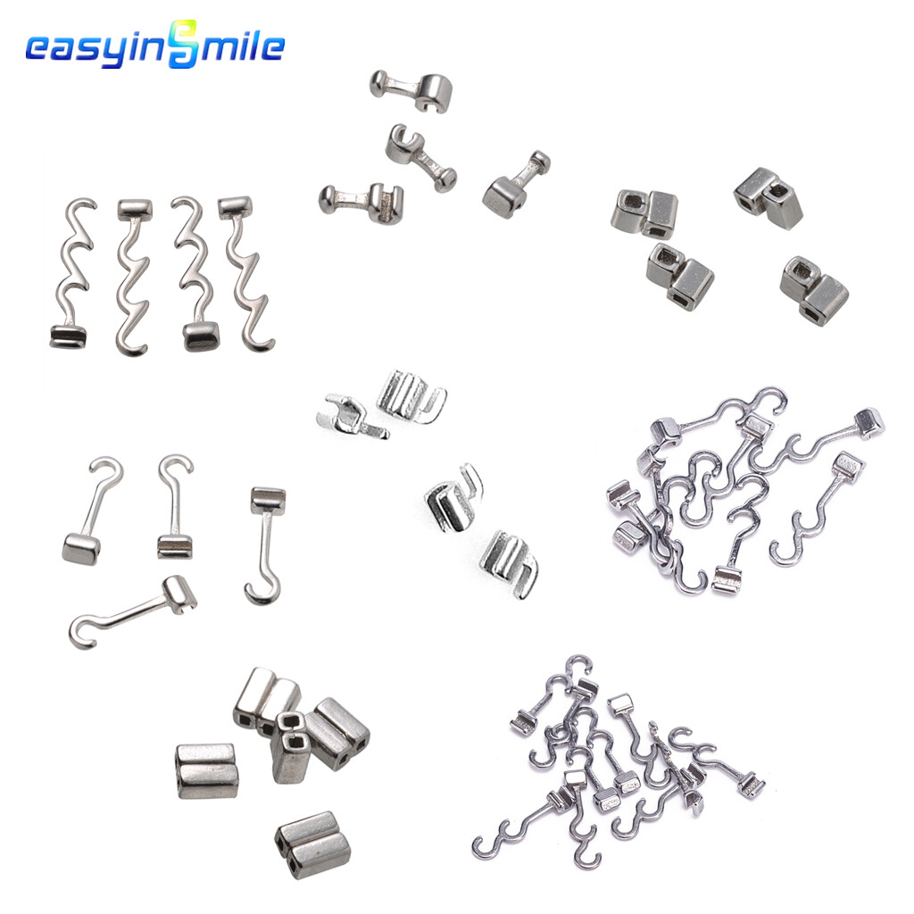 10X Dental Orthodontic Crimpable Hook sliding right/left/long/left for bracket