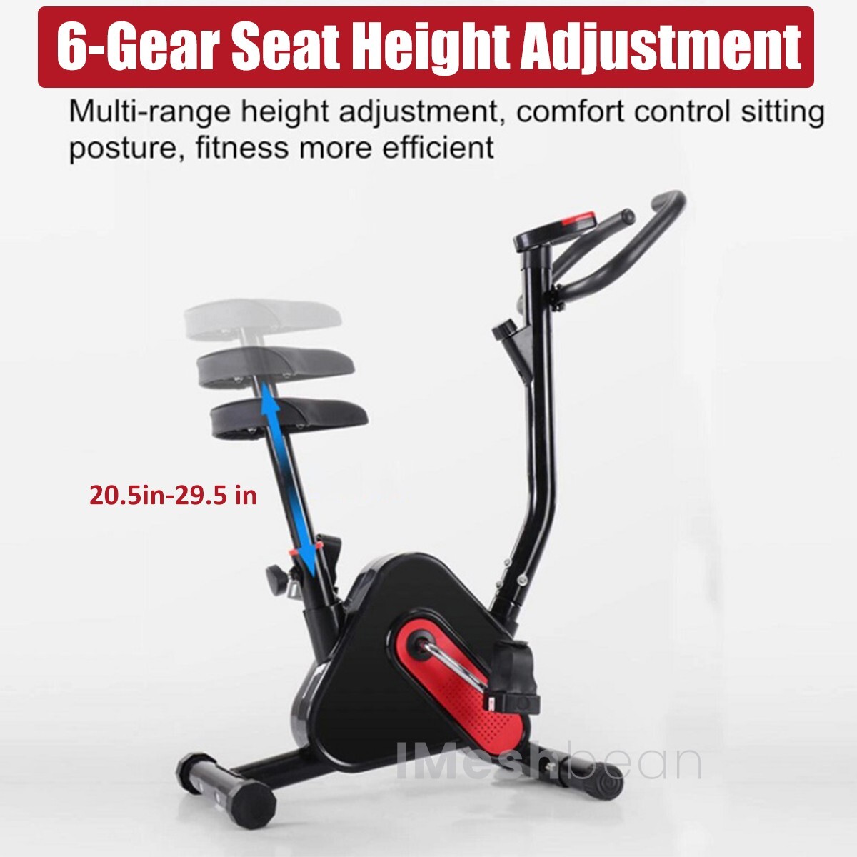 Exercise Bike Stationary Bicycle Cycling Fitness Cardio Home Workout Gym + LCD