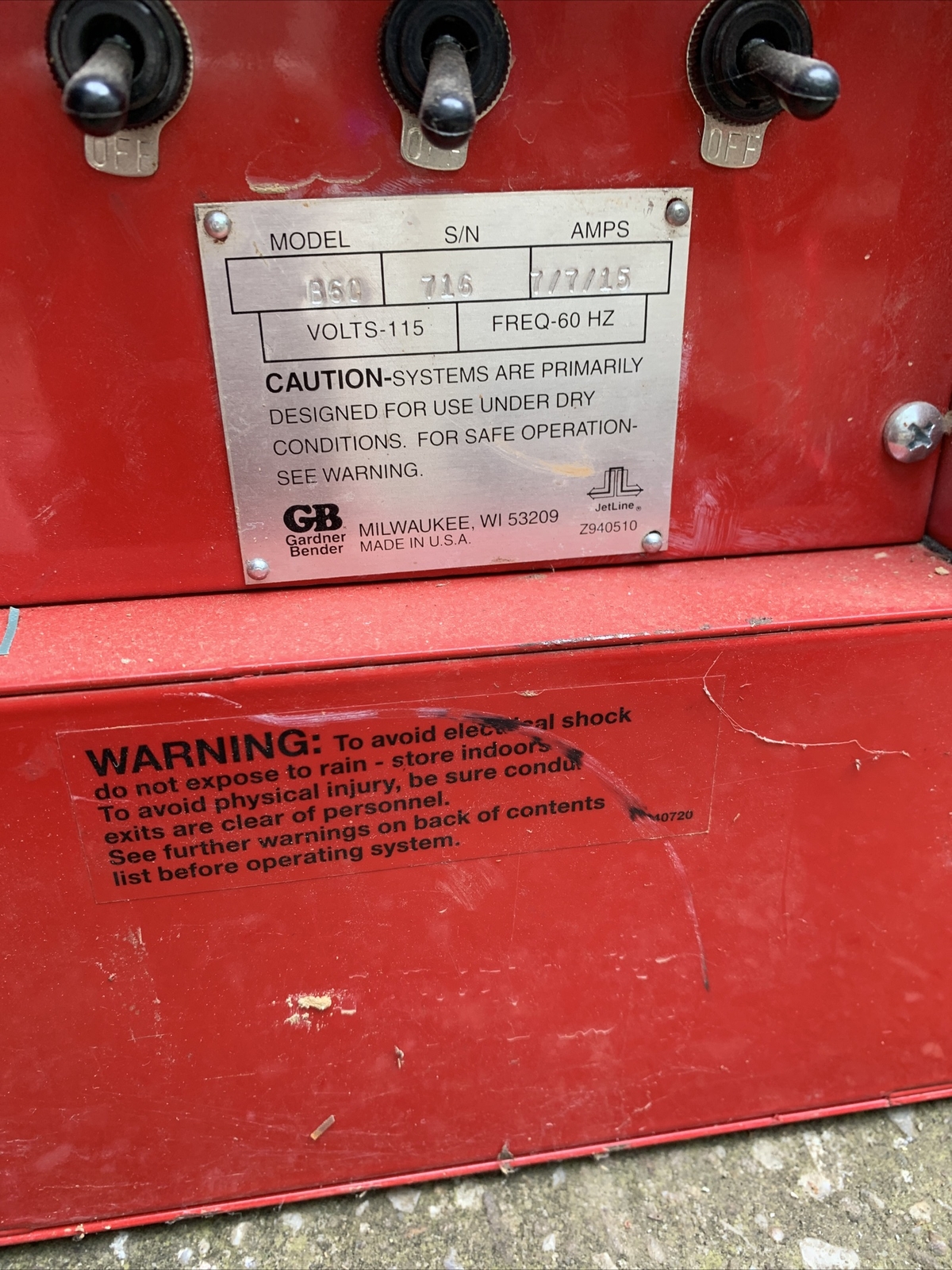 GB B60 super blower power conduit fishing system