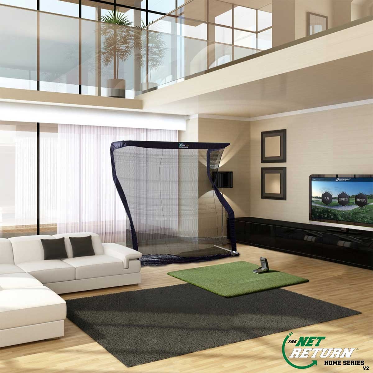The Net Return Home Series V2 Net - 7'w x 7'h, Open Box