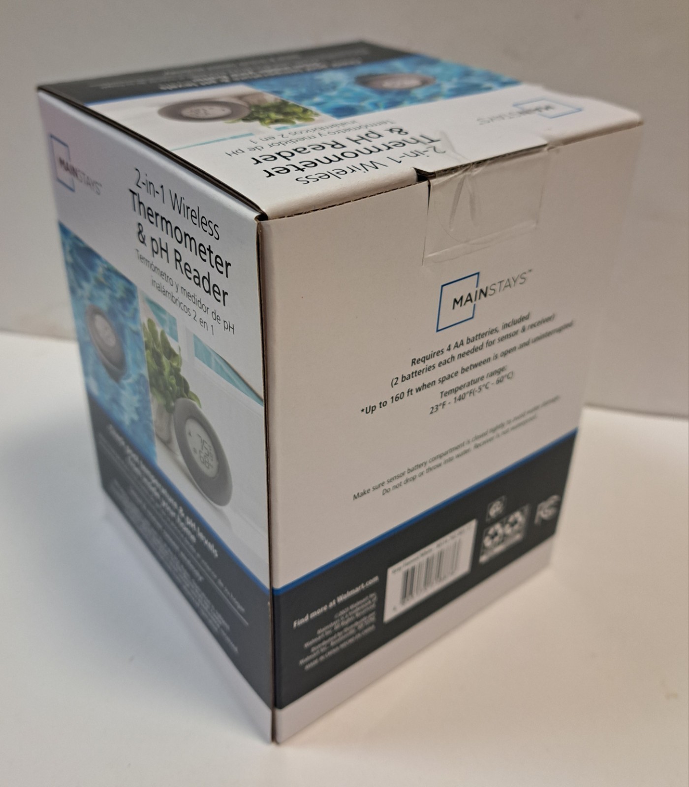 Mainstays 2-in-1 Wireless Thermometer & PH Reader