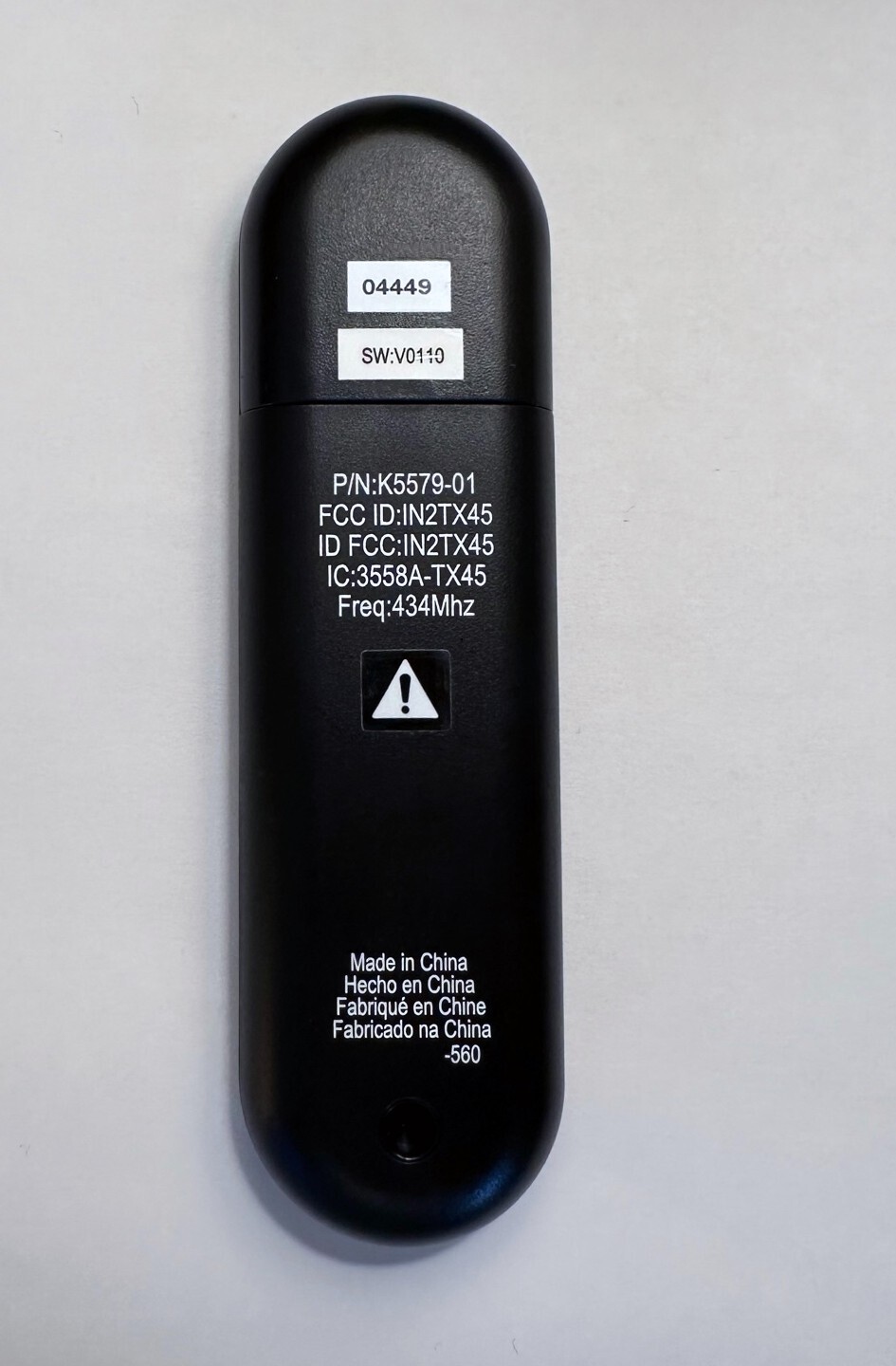 Hunter Fan - Replacement Handheld Ceiling Fan Remote Control - Black - K5579-01