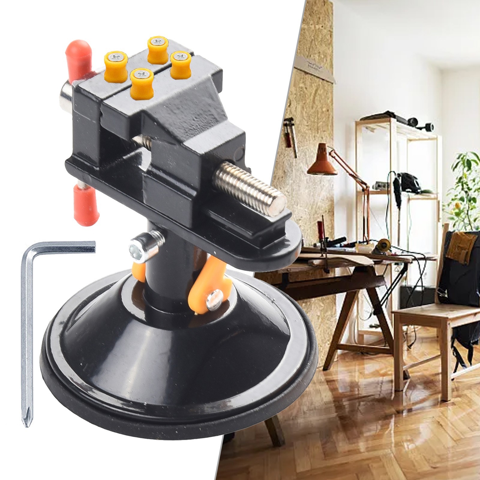 Small Rotating Vice?? Swivelling Work 30 Mm Suction Cup Vice Table Clamp Vice