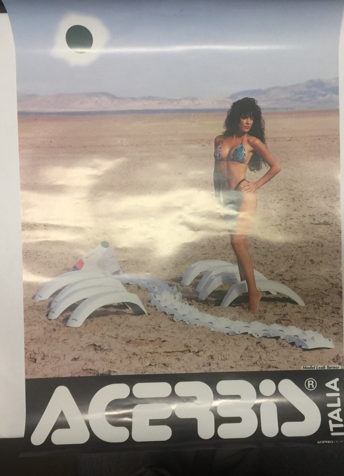 Acerbis Plastic Motocross Poster Model Leah Turner