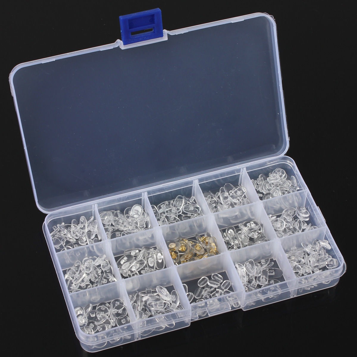 1Box 15 Kind Silicone Nose Pads Spare Replacement Parts For Eyeglasses Sunglass[