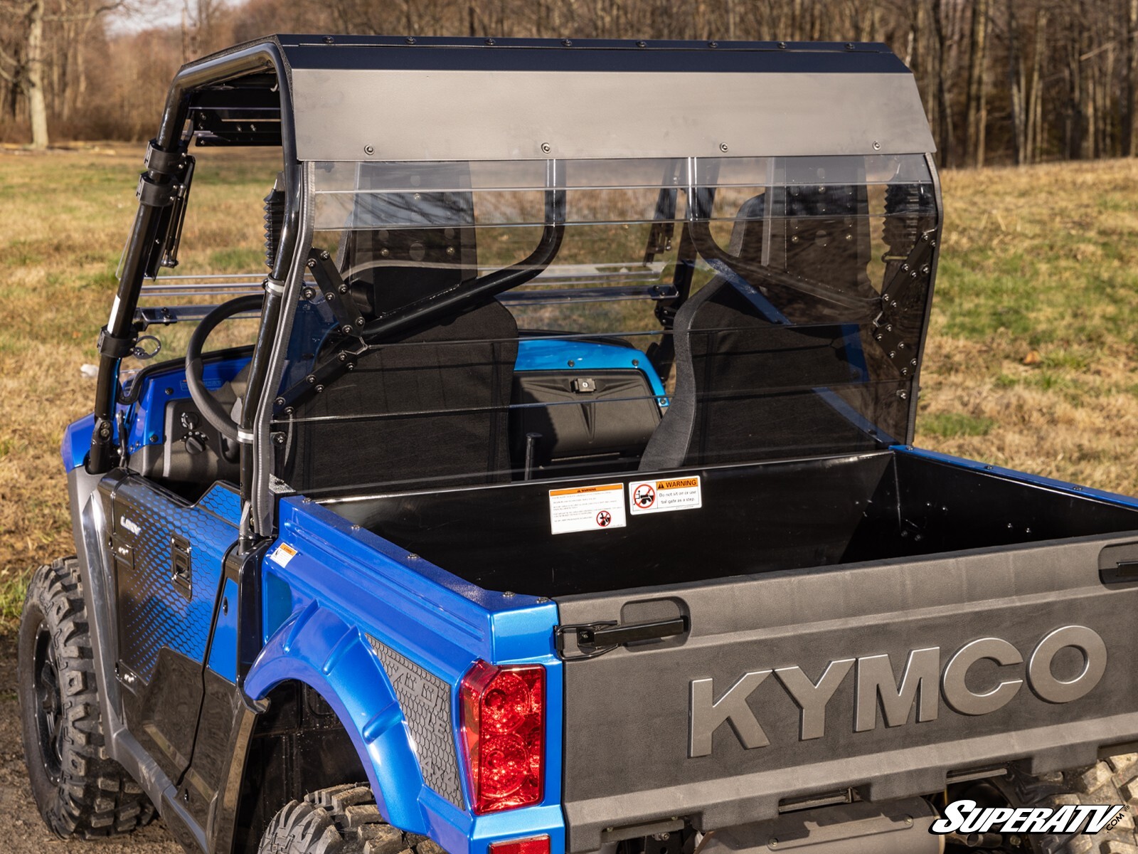 SuperATV Rear Windshield for Kymco UXV 700I / 2019+
