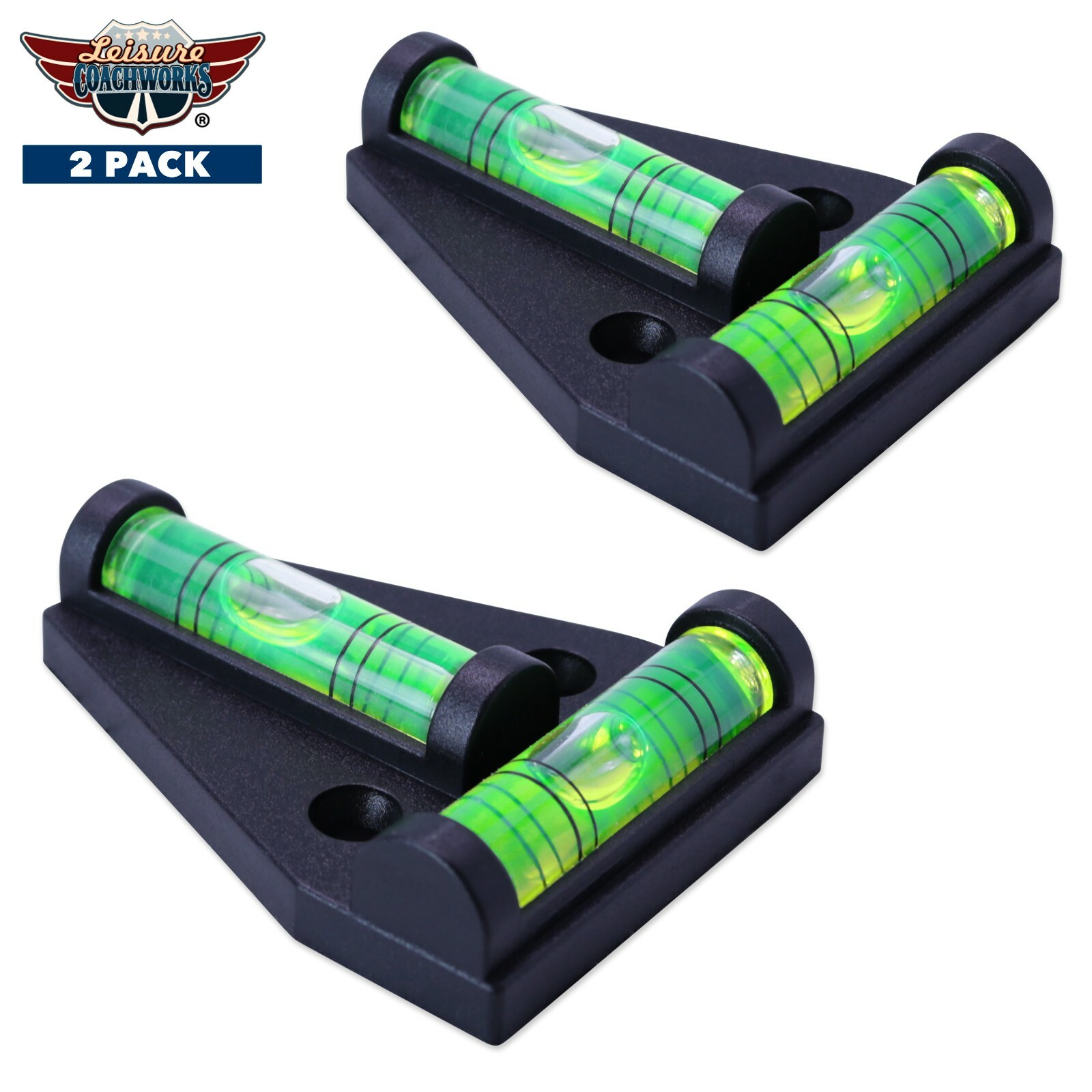 Leisure Coachworks RV T Level Bubble Level Multipurpose 2 Way Trailer 2 PACK
