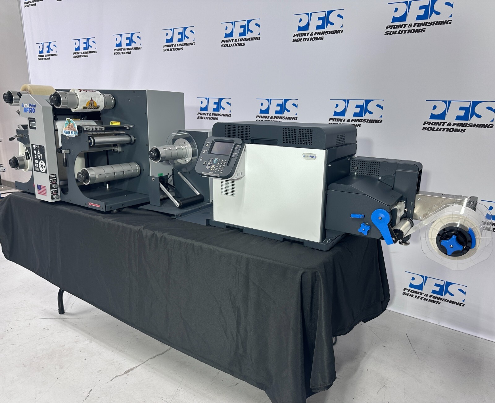 IntoPrint RP530W Digital Label Printer System w/Finisher & Rewinder
