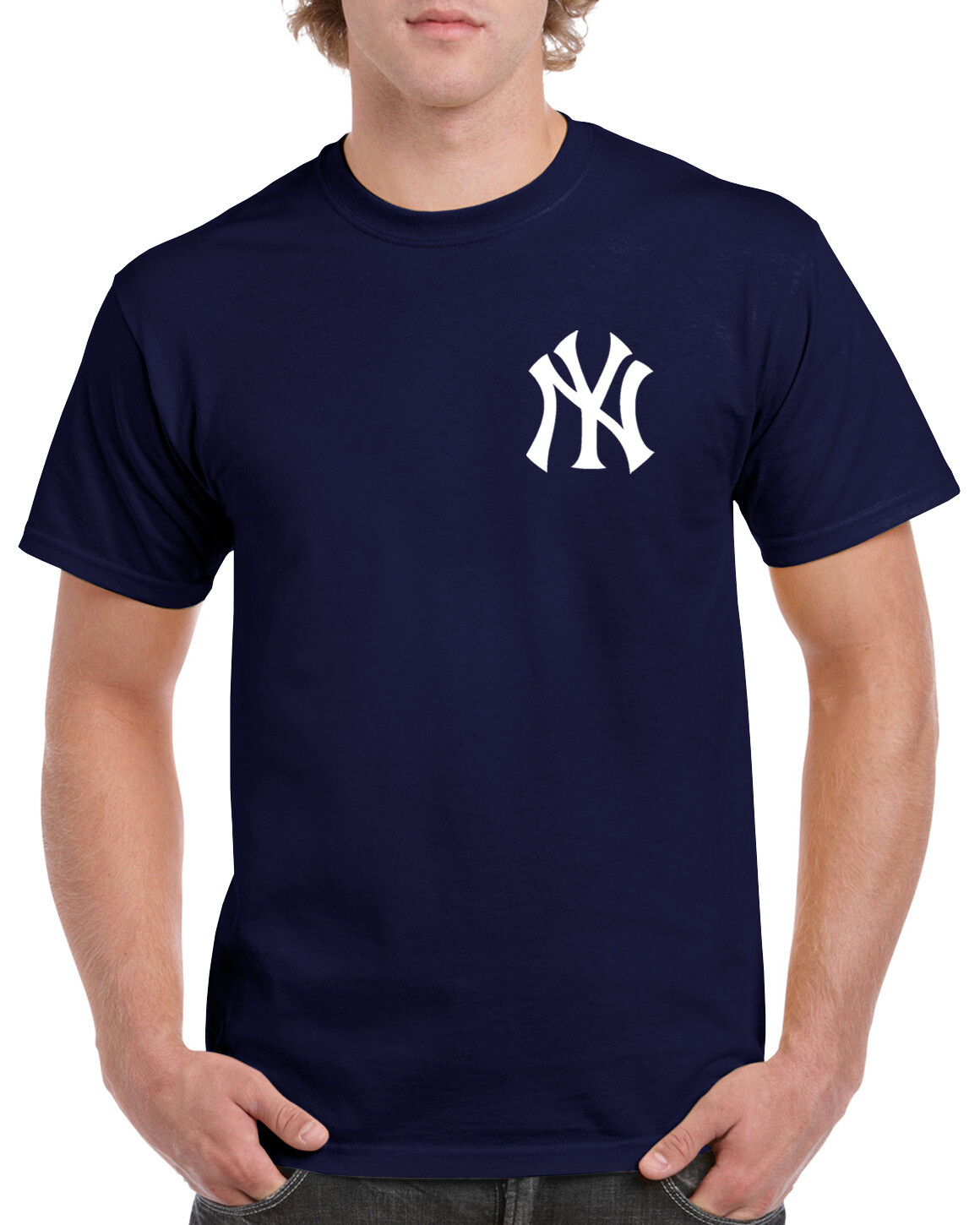 Yankees Chest T-Shirt New York Baseball NY