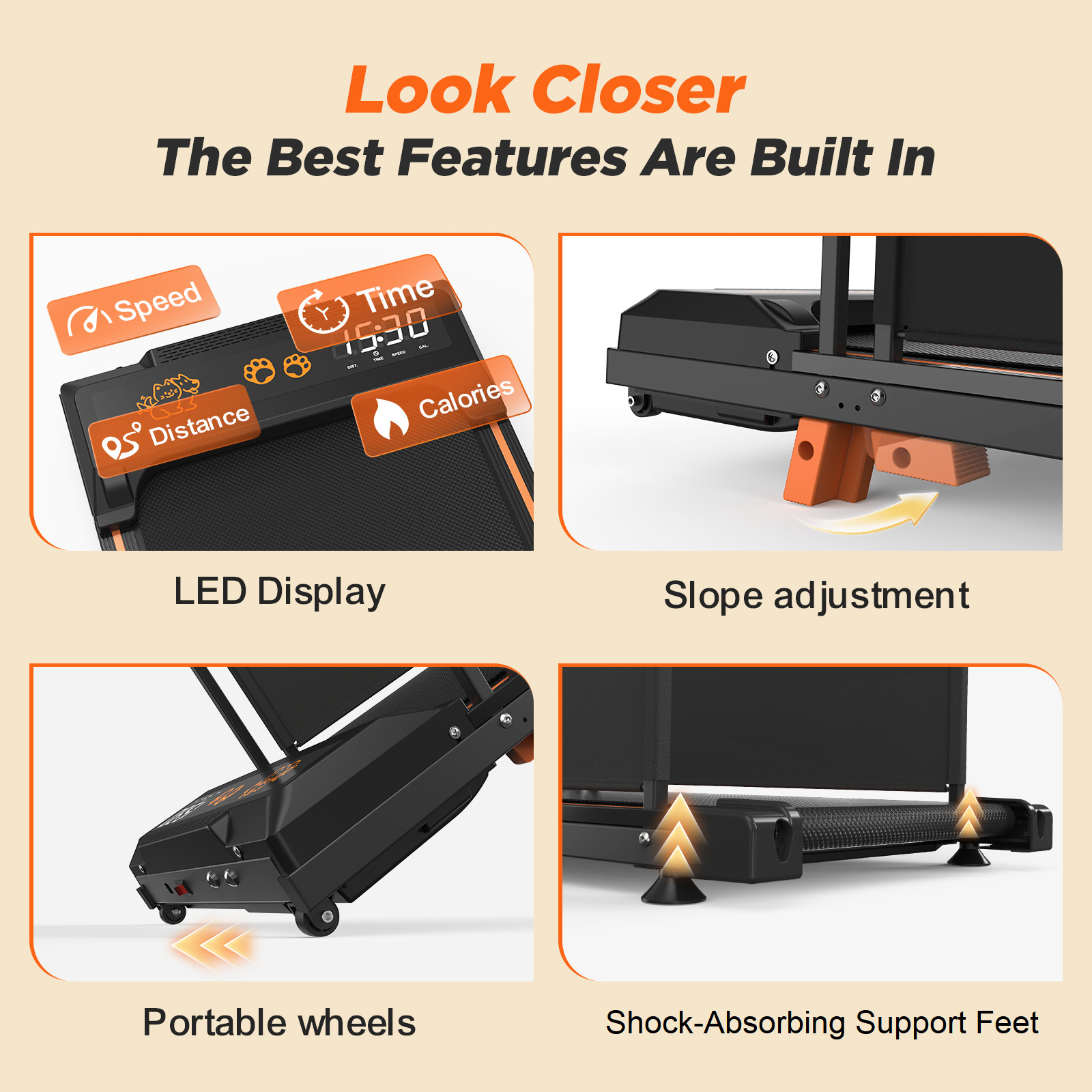 2 in 1 Dog Treadmill for Small Medium Dogs Pet Running Machine w/ Remote Incline