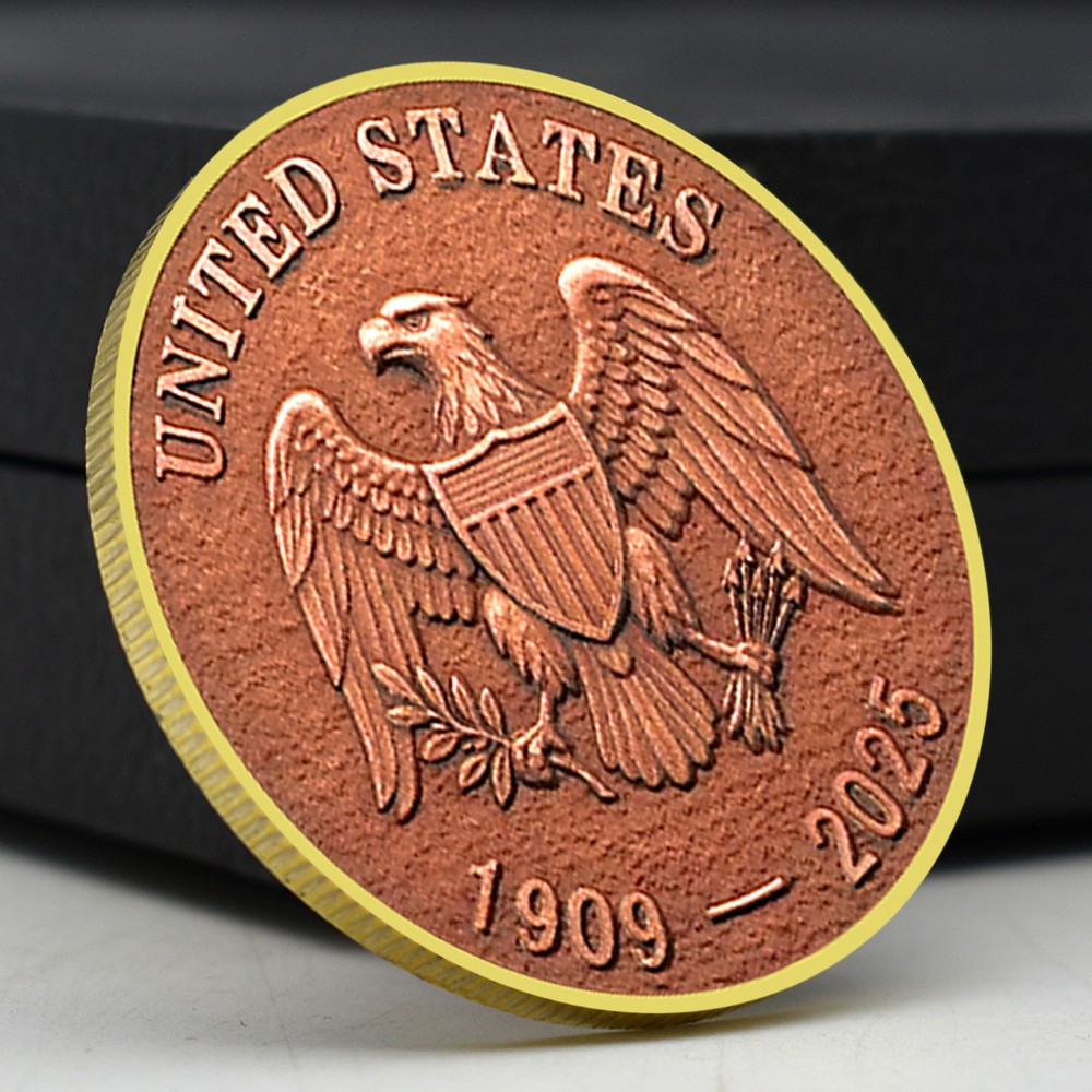 1909-2025 Final Penny Tribute Coin Lincoln Last One Cent Commemorative Medal