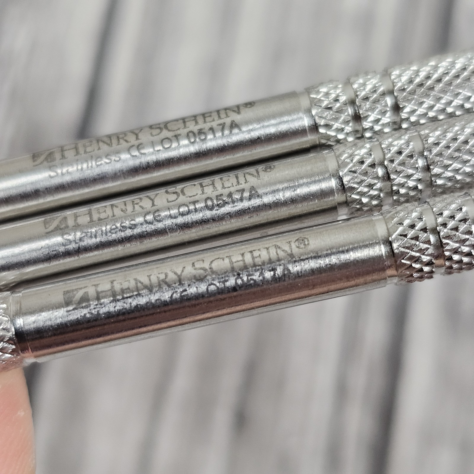 Lot Of 3 Henry Schein 101 9411 Surgical Curette Size 10 Miller Double End Dental