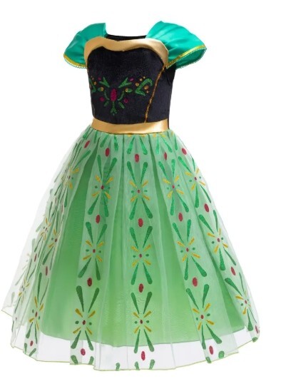 NEW Princess Ana Frozen Dress Girls Halloween Costume