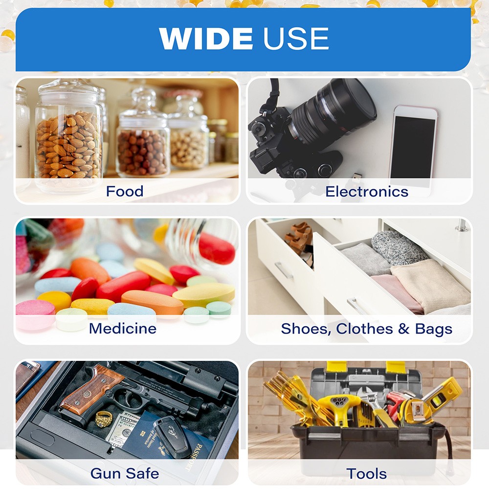 300 Packs 0.5 Gram Silica Gel Packets Desiccant Beads Dryer Moisture Absorber