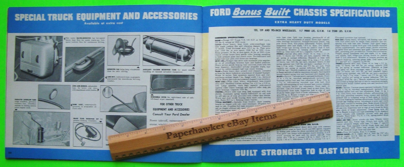 1948 FORD HEAVY-DUTY TRUCK DLX 28-pg COLOR CATALOG Brochure BIG RIG SERIES Xlnt+