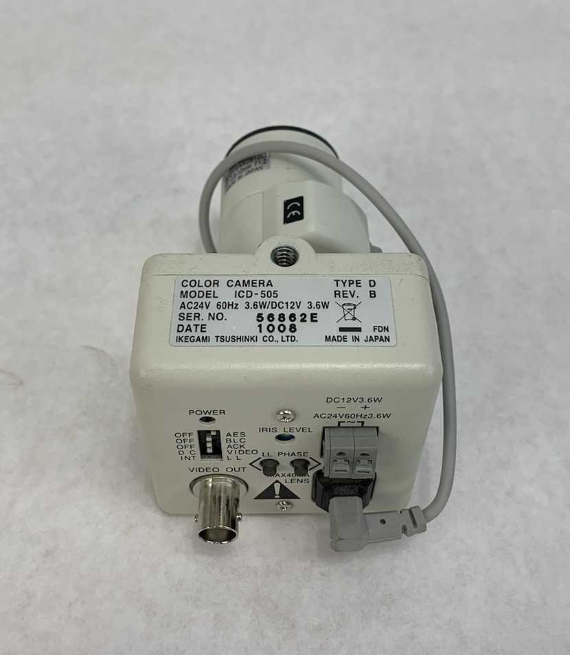 Diebold ICD-505 Color Camera Ikegami 1/3" 2.8-12mm w/Stand