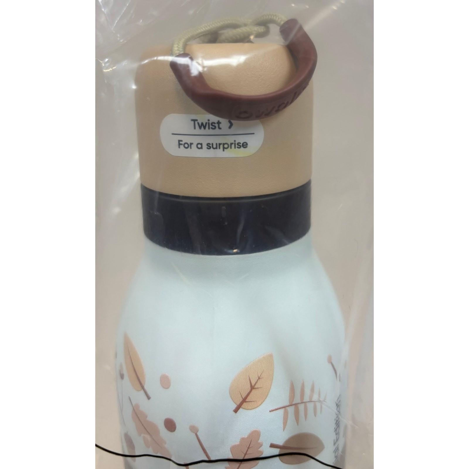 OWALA 24oz FreeSip Twist Water Bottle Fall Flutter "Leafy" Stainless NEW