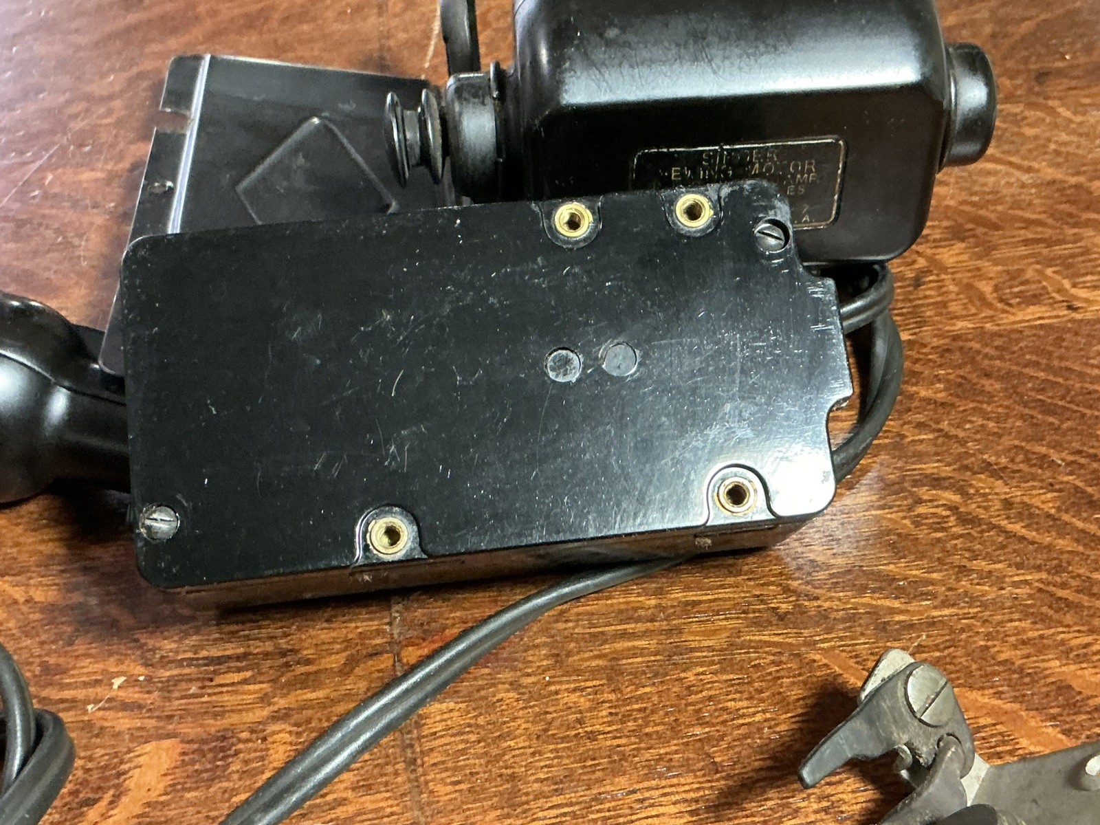 Vintage 1941 Singer 128 Sewing Machine Motor, Light and controller Unit