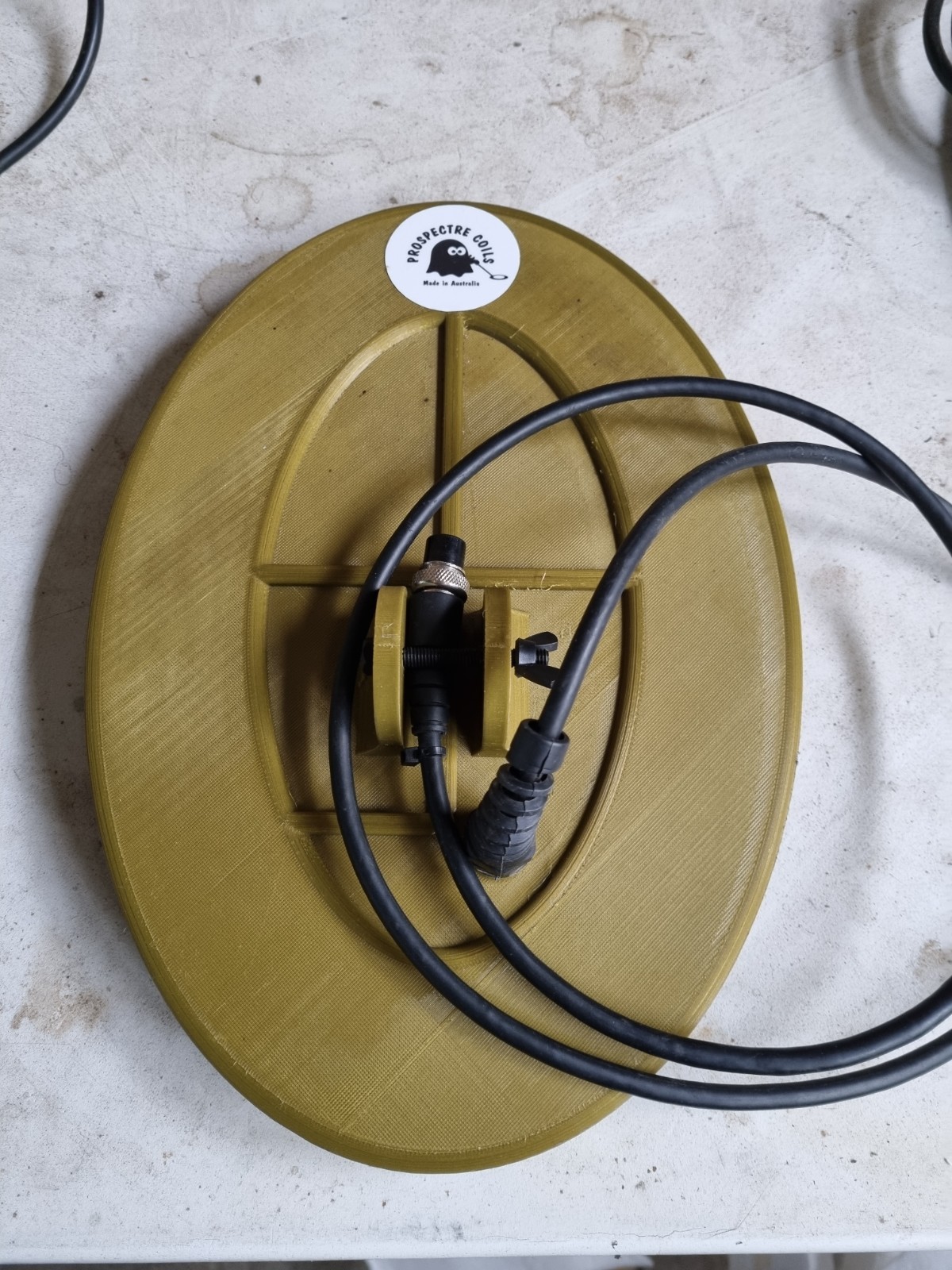 Prospectre Coils 10x7 DL Spiral metal detector coil, Algoforce E1500, Minelab