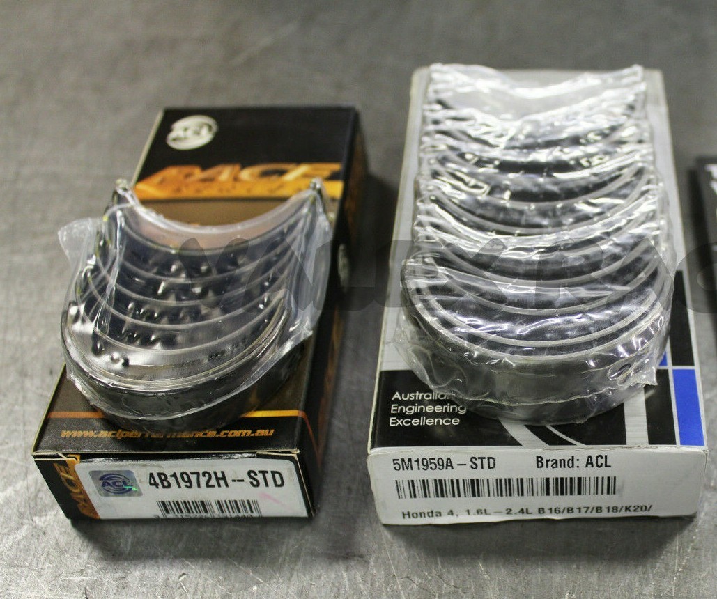 ACL Race Rod & Std Main Thrust Bearings 4B1972H 5M1959A 1T1957 K20A2 K24A1 K24A2