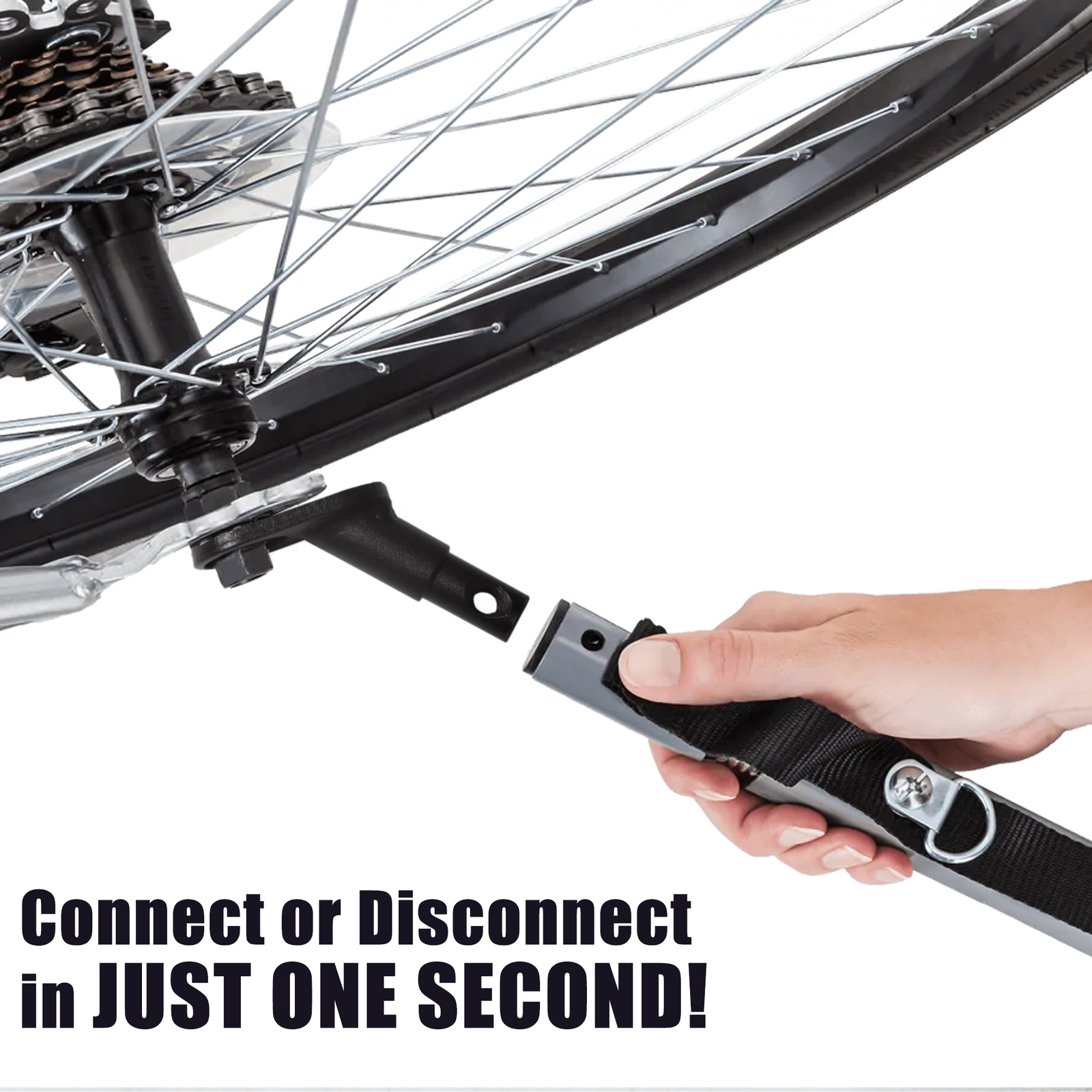 Anley Bike Trailer Coupler Hitch Connector - Bicycle Attachment Adapter for Kid