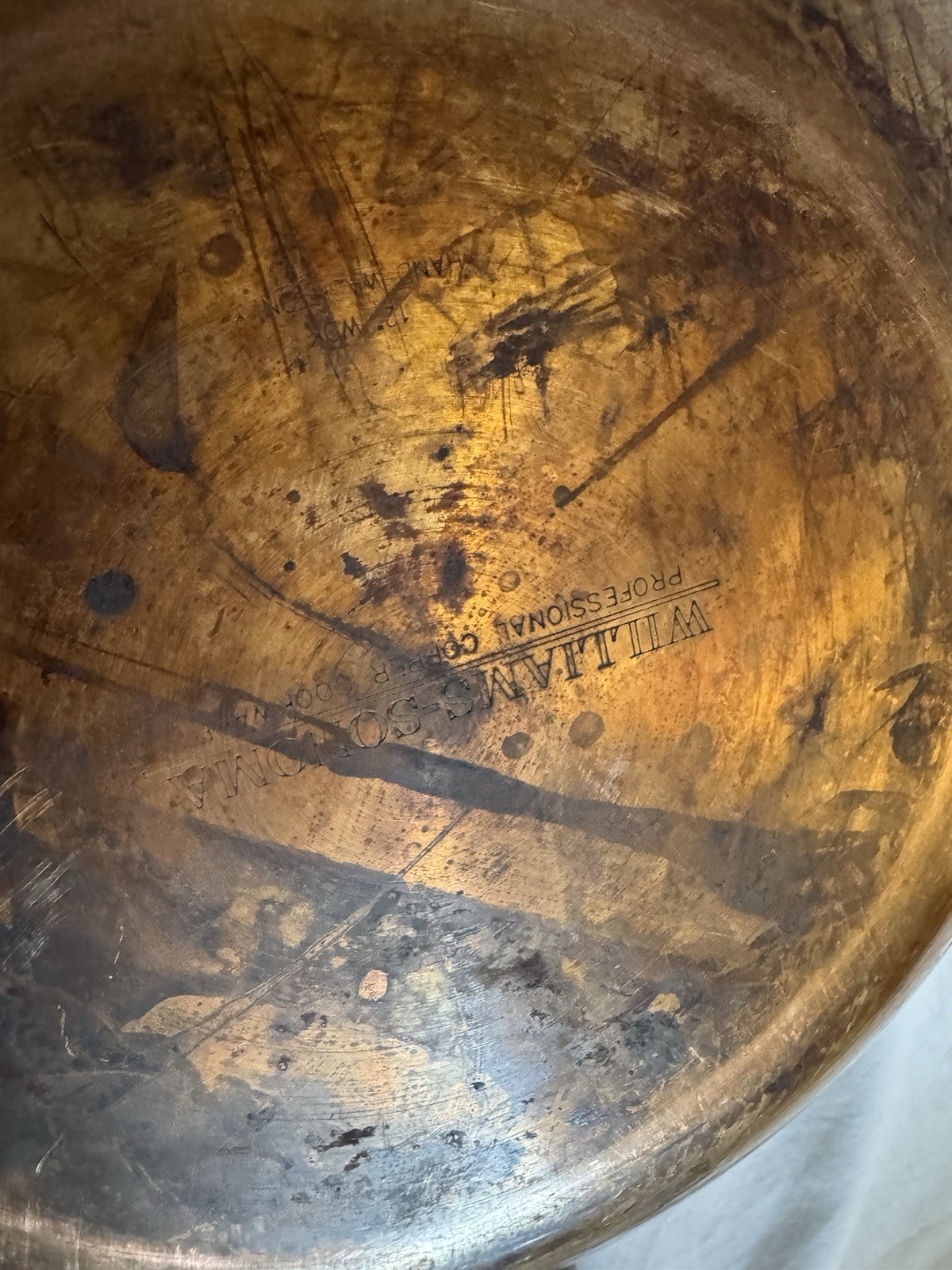 Williams-Sonoma Copper Exterior Wok – Stainless Interior – 12”