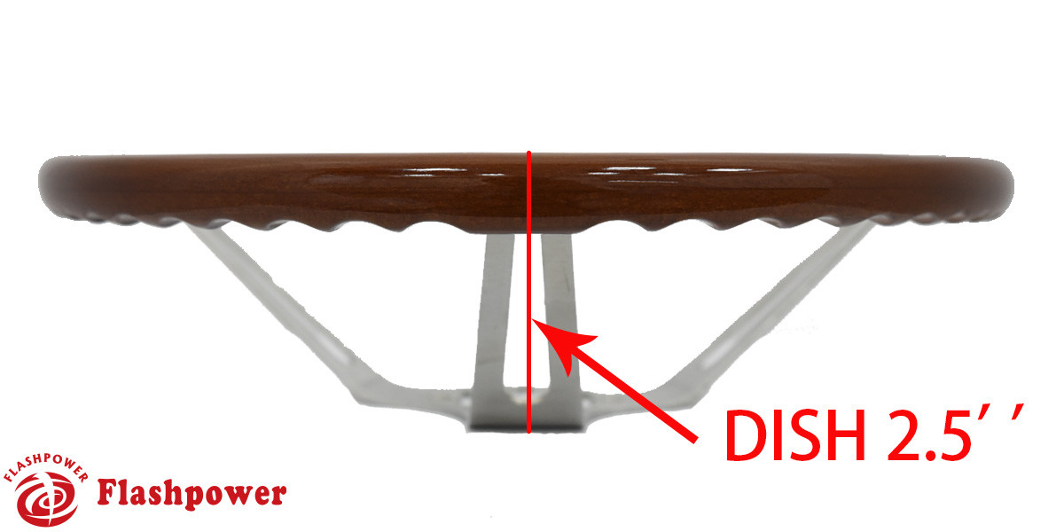 Flashpower GM Classic Wood Steering Wheel Original Restoration Muscle Car 15''