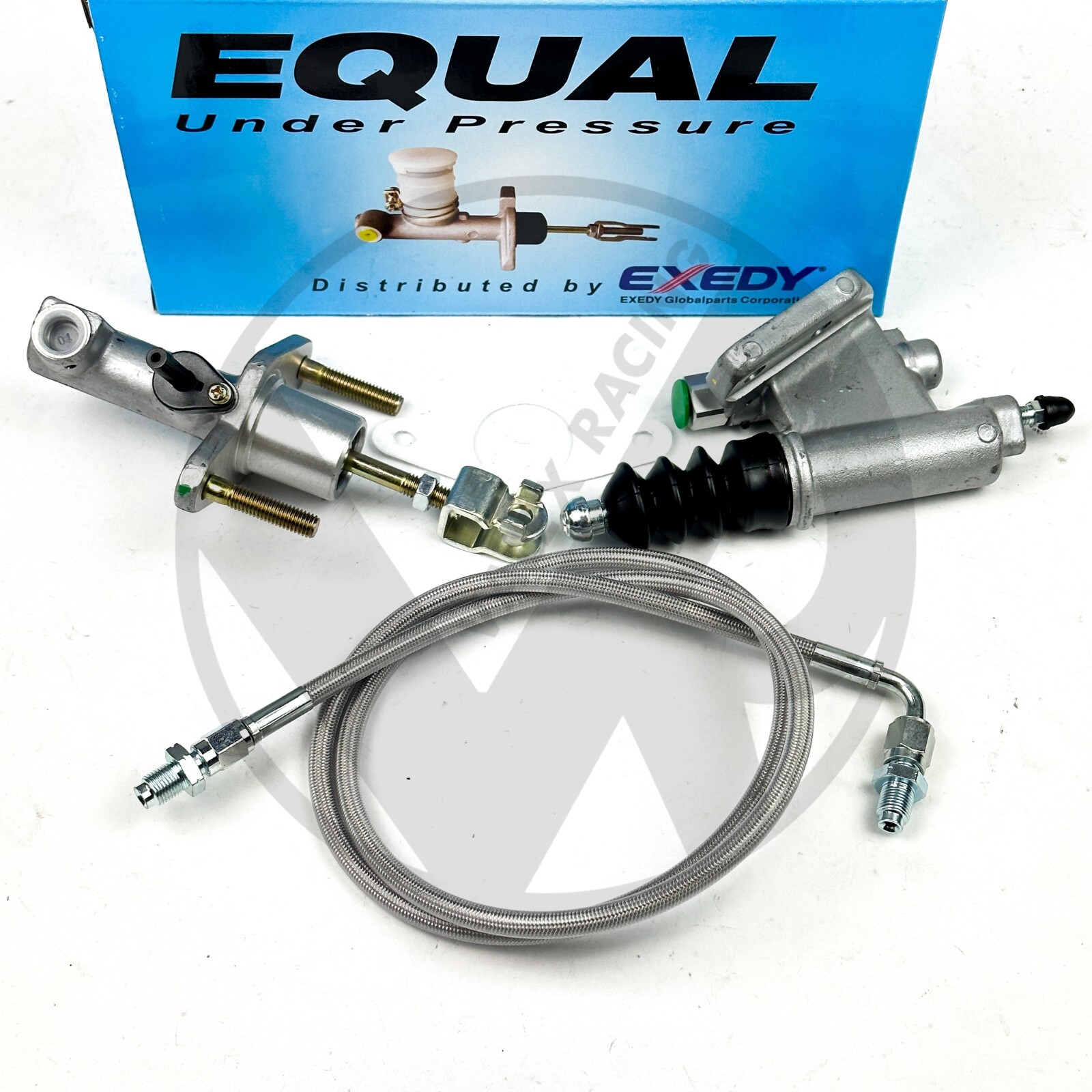 Exedy CMC & Slave Cylinder w Silver Clutch Line Kit For 06-11 Honda Civic Si