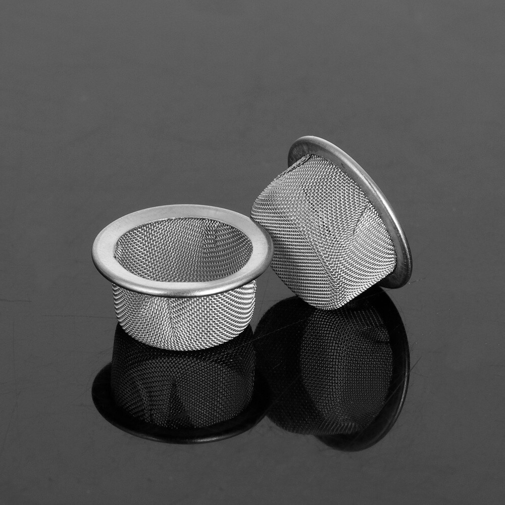40PCS Tobacco Smoking Pipe Metal Filter Screen Steel Mesh Concave Bowl Style ELH