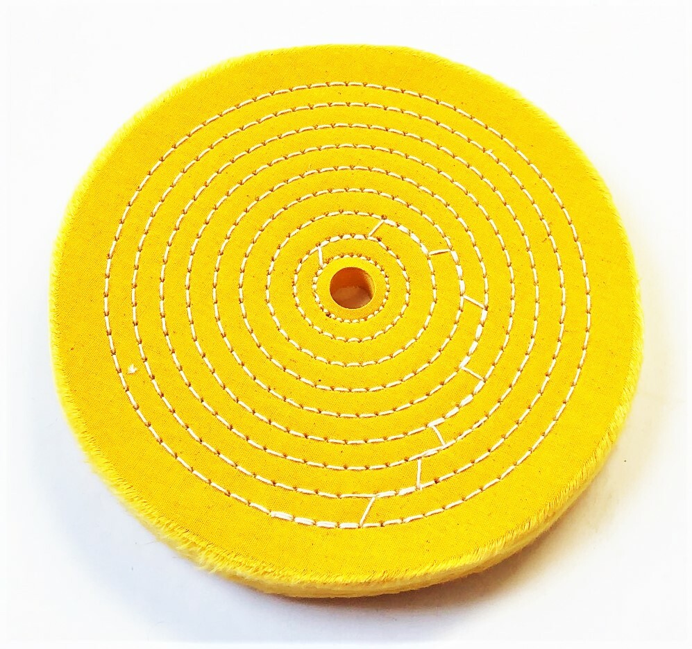 PTC 8" SEWN BUFFING WHEEL PAD STIFF FIRM 5/8" ARBOR BENCH GRINDER POLISH #4158