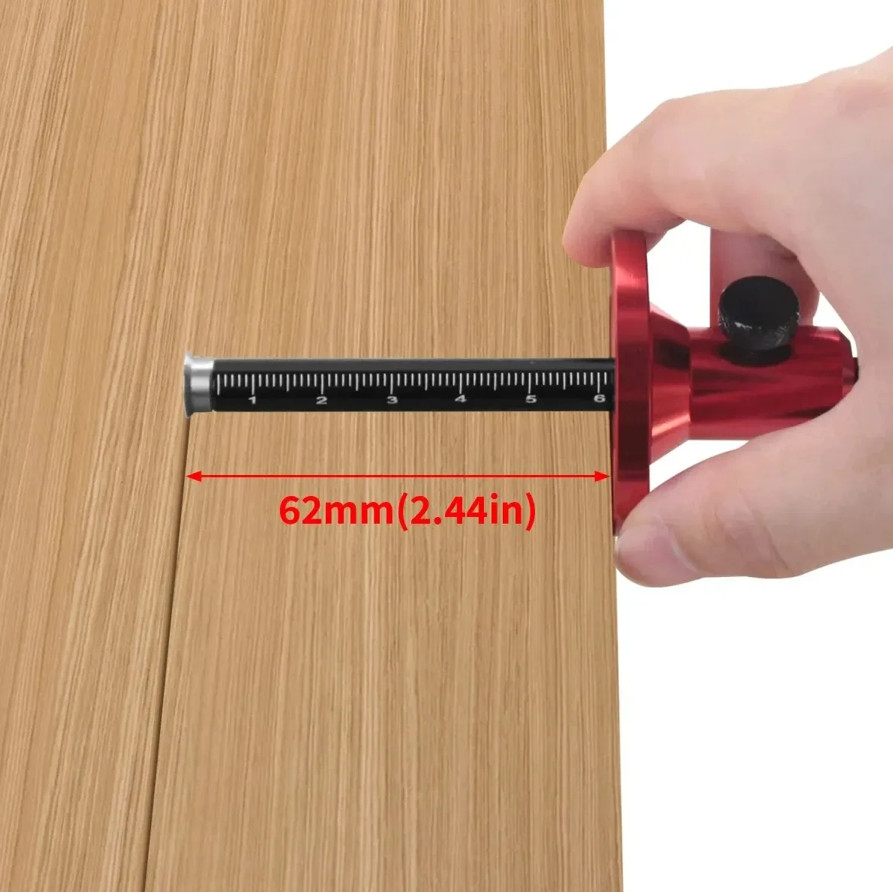 1pc Wheel Marking Gauge Woodworking Scriber Inch MM Measuring Tool - NEW