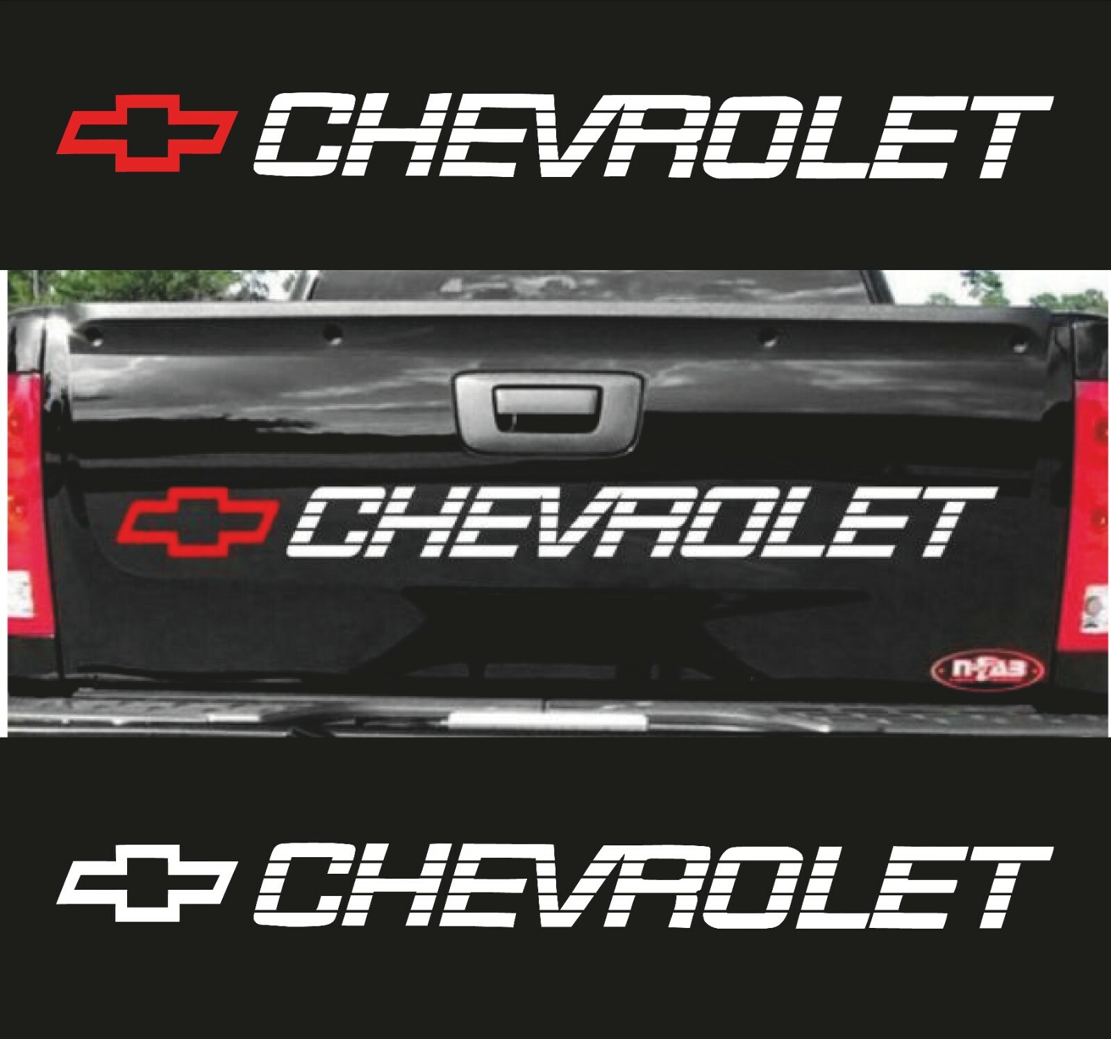 CHEVY Decals CHEVROLET Vinyl Sticker Silverado 1500 Bed Tailgate Letters 454 SS